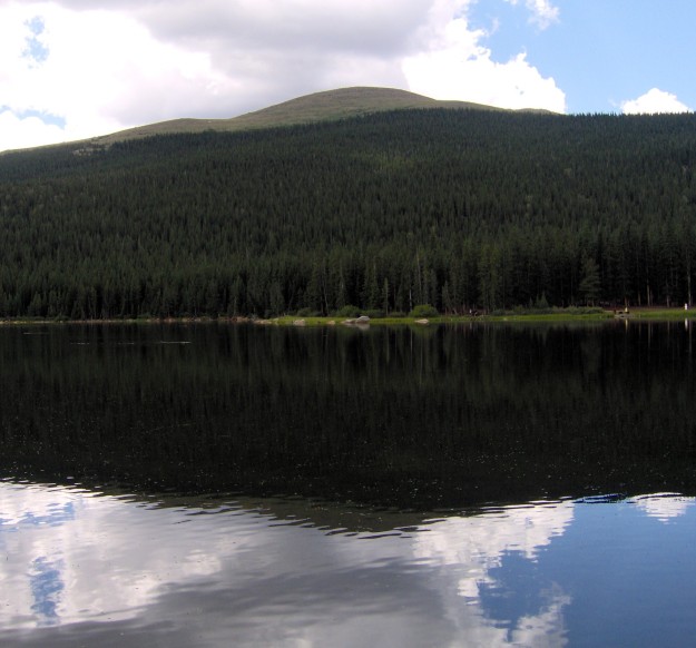 Lake in the hills of Colorado.